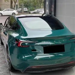 Gloss Hell Green Car Vinyl Wrap PET review Little 02
