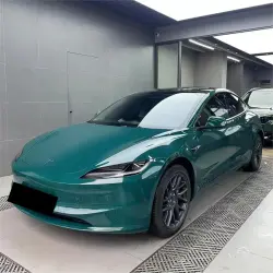Gloss Hell Green Car Vinyl Wrap PET review Little 01