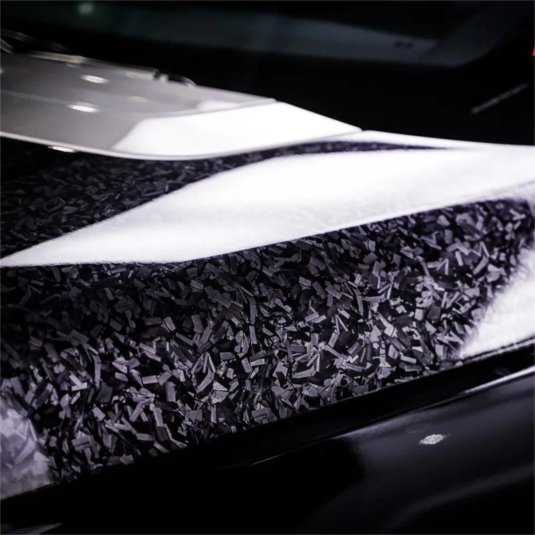 Gloss Black Forged Carbon Car Vinyl Wrap PET review Paint 02