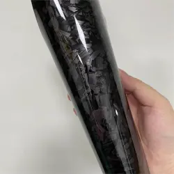 Gloss Black Forged Carbon Car Vinyl Wrap PET review Paint 06