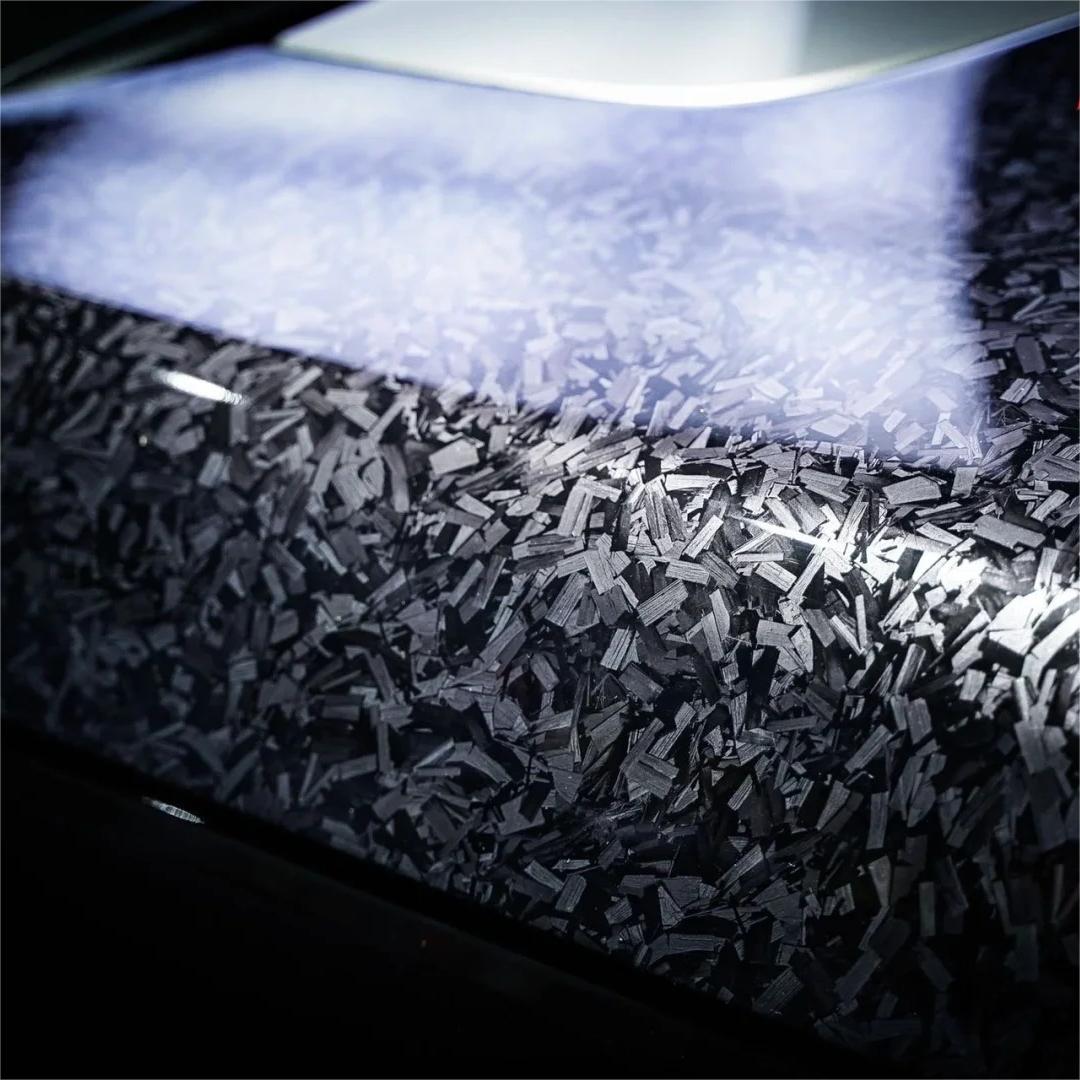 Gloss Black Forged Carbon Car Vinyl Wrap PET review Paint 04