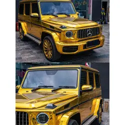 Gloss Mirror Chrome Gold Car Vinyl Wrap  review Eric J. 02