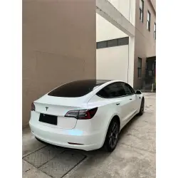 Gloss Metallic Chameleon Diamond Blue White Car Vinyl Wrap review Sam 04