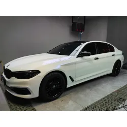 Gloss Metallic Chameleon Diamond Blue White Car Vinyl Wrap review John 01