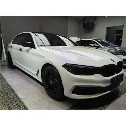 Gloss Metallic Chameleon Diamond Blue White Car Vinyl Wrap review John 02