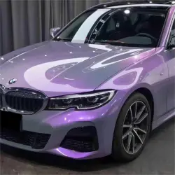Gloss Metallic Chameleon Candy Grey Purple Car Vinyl Wrap PET review Unique 01
