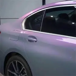 Gloss Metallic Chameleon Candy Grey Purple Car Vinyl Wrap PET review Unique 03