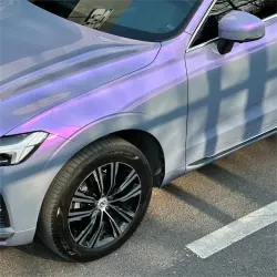 Gloss Metallic Chameleon Candy Grey Purple Car Vinyl Wrap PET review Matech 01