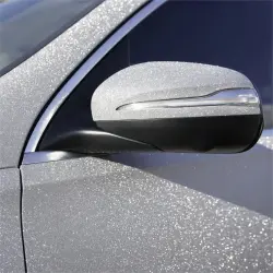 Matte Diamond Glitter Silver Car Vinyl Wrap review Silver 03