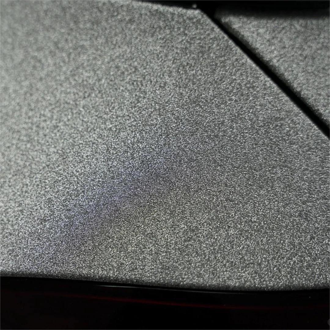 Matte Diamond Glitter Silver Car Vinyl Wrap review Silver 03
