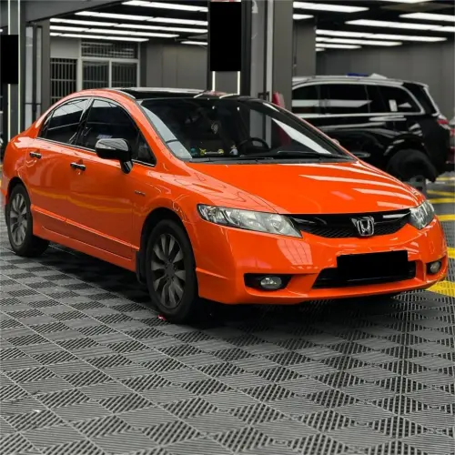 Gloss Crystal Orange Car Vinyl Wrap PET review 