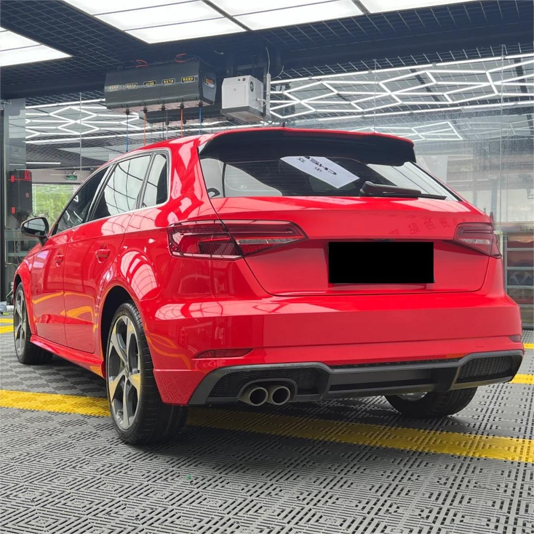 Gloss Ferrari Red Car Vinyl Wrap PET review Fantastic 01