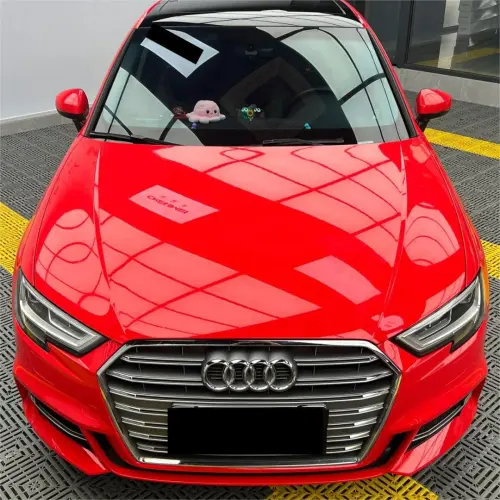 Gloss Ferrari Red Car Vinyl Wrap PET review 