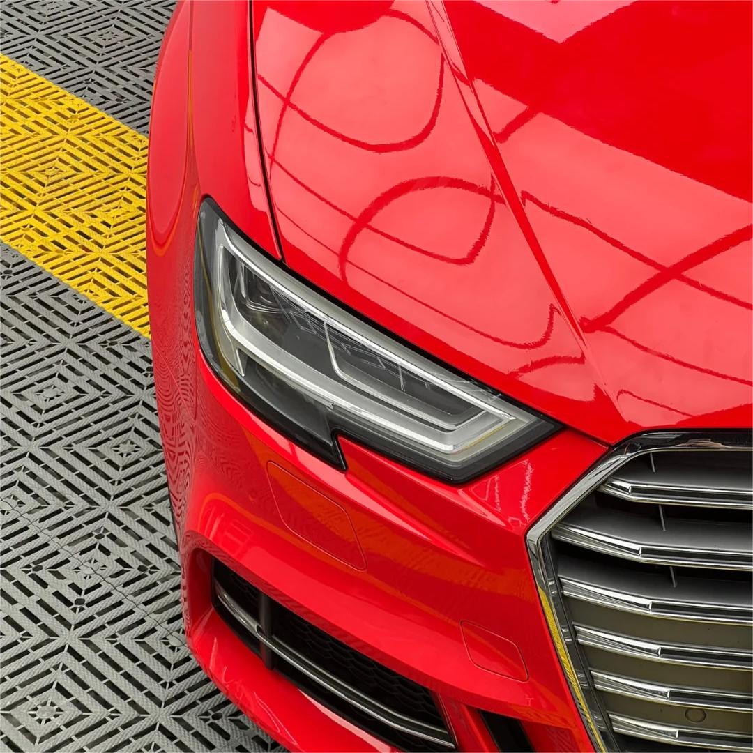 Gloss Ferrari Red Car Vinyl Wrap PET review Fantastic 02