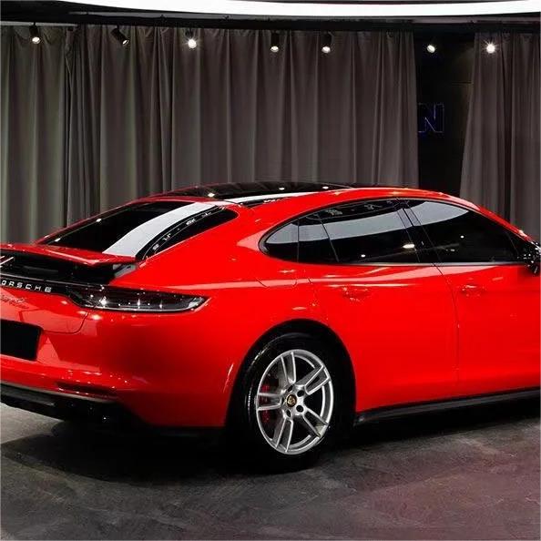Gloss Ferrari Red Car Vinyl Wrap PET review Address 04