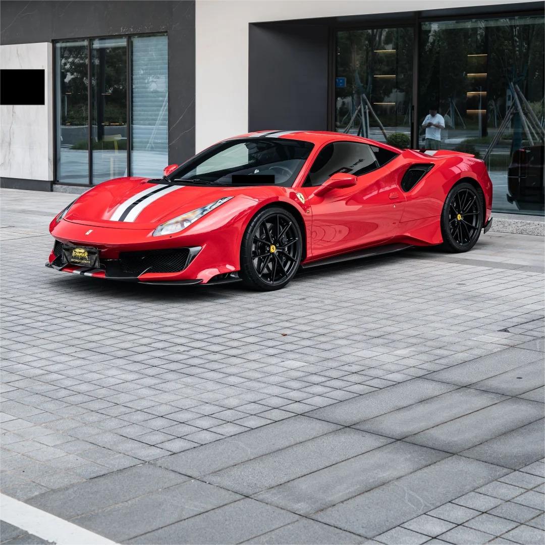 Gloss Ferrari Red Car Vinyl Wrap PET review Highly 01