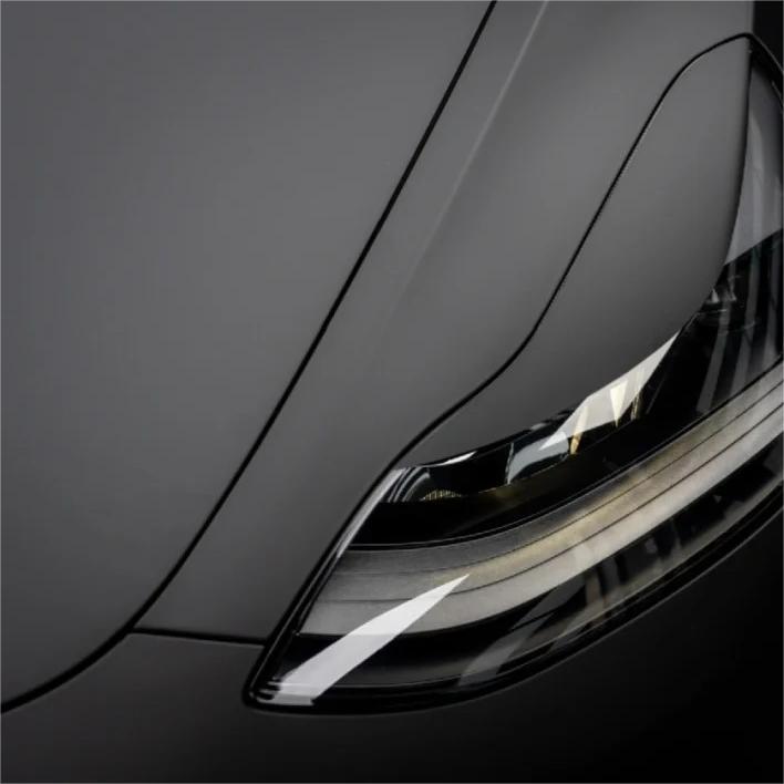 Ultra Matte Black Car Vinyl Wrap Tesla BMW PET review Simply 01