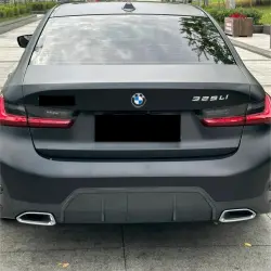Ultra Matte Casting Black Car Vinyl Wrap Tesla  BMW review Photos 04