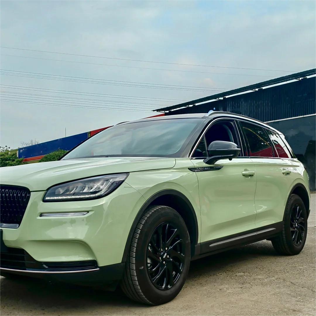 Gloss Light Khaki Green Car Vinyl Wrap PET review Color 01