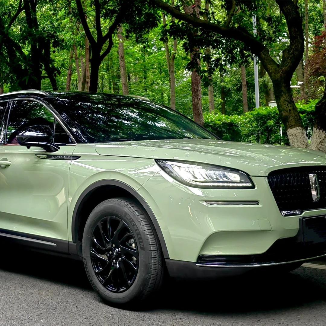 Gloss Light Khaki Green Car Vinyl Wrap PET review Color 00