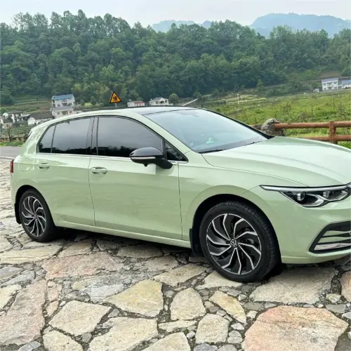 Gloss Light Khaki Green Car Vinyl Wrap PET review 