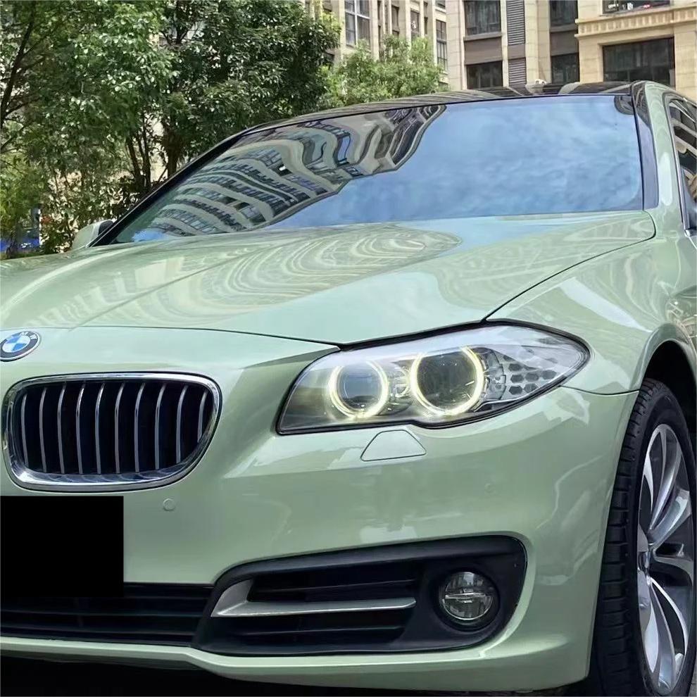 Gloss Light Khaki Green Car Vinyl Wrap PET review Finally 01