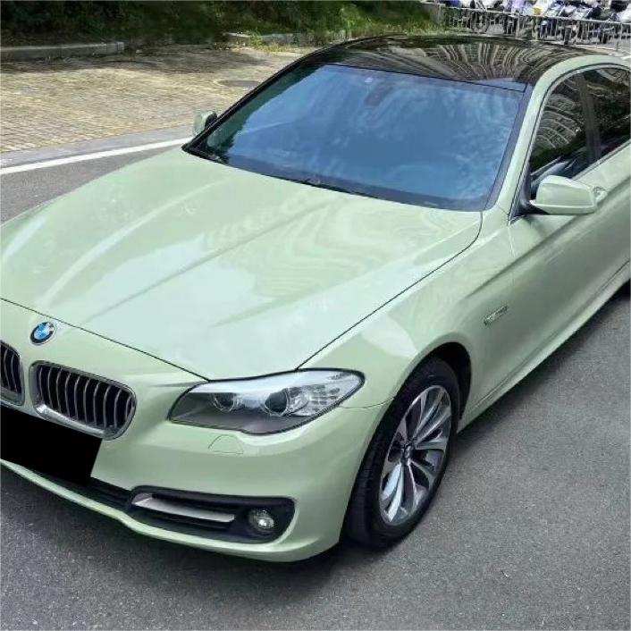 Gloss Light Khaki Green Car Vinyl Wrap PET review Finally 05