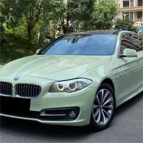 Gloss Light Khaki Green Car Vinyl Wrap PET review 