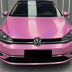 Gloss Metallic Rainbow Laser Pink Car Vinyl Wrap review Week 02