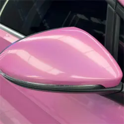 Gloss Metallic Rainbow Laser Pink Car Vinyl Wrap review Blemish 03