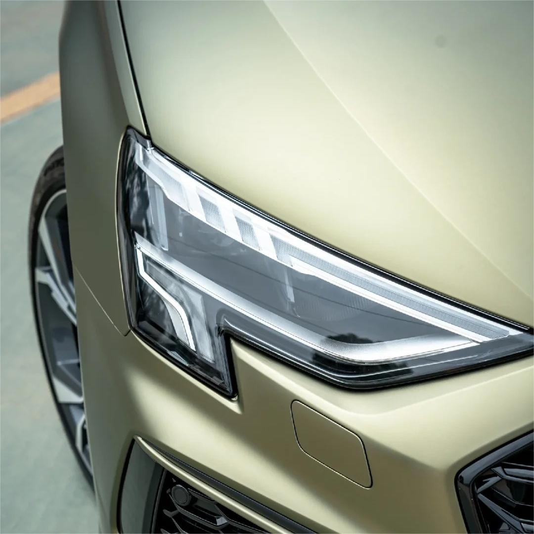 Matte Metallic Lighting Green Car Vinyl Wrap PET review Reasonable 02