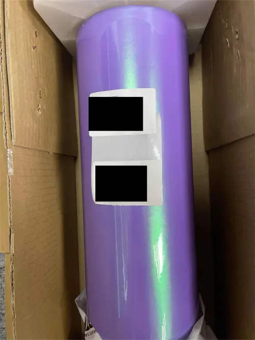 Gloss Metallic Chameleon Purple Green Car Vinyl Wrap review 