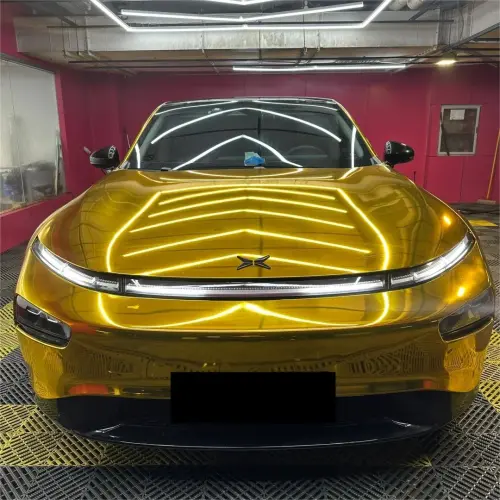 Gloss Mirror Chrome Gold Car Vinyl Wrap  review 