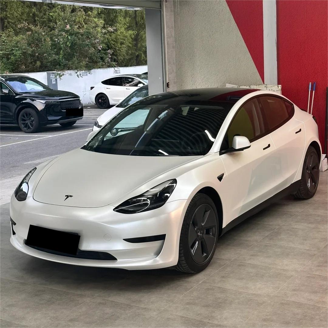 Satin Ceramic White Car Vinyl Wrap review White 00