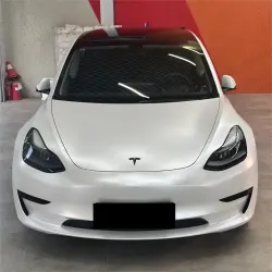 Satin Ceramic White Car Vinyl Wrap review White 02