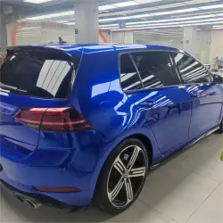 Gloss Metallic Blueberry Car Vinyl Wrap review Effect 03