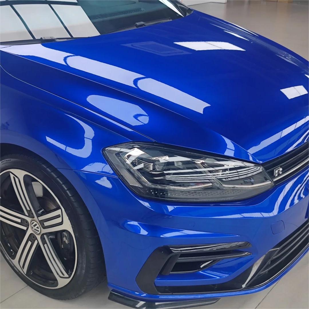 Gloss Metallic Blueberry Car Vinyl Wrap PET review Effect 00