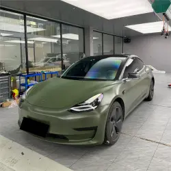 Matte Military Green Car Vinyl Wrap Sale review Previous 01