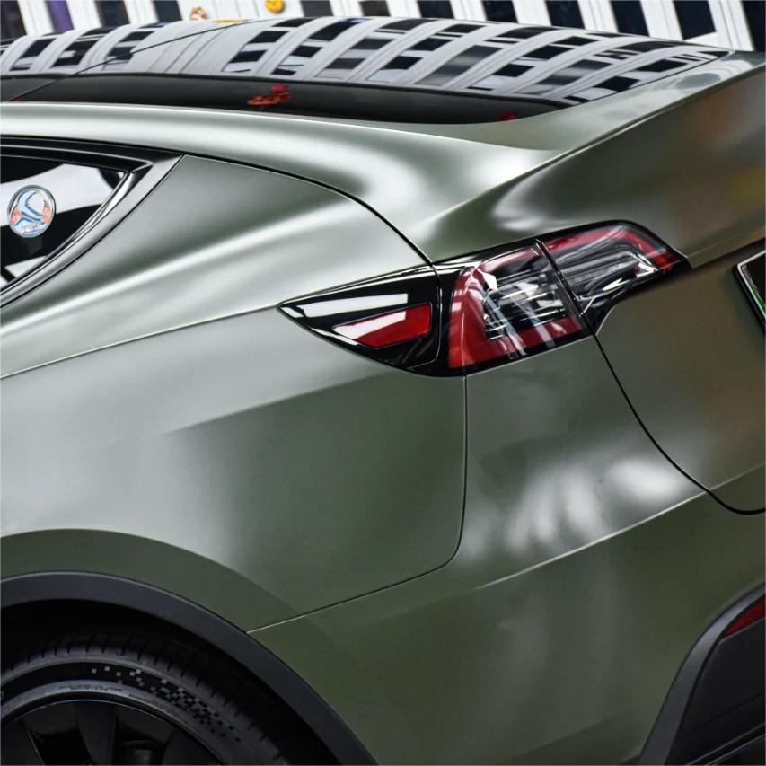 Matte Satin Ceramics Military Green Car Vinyl Wrap review After 00