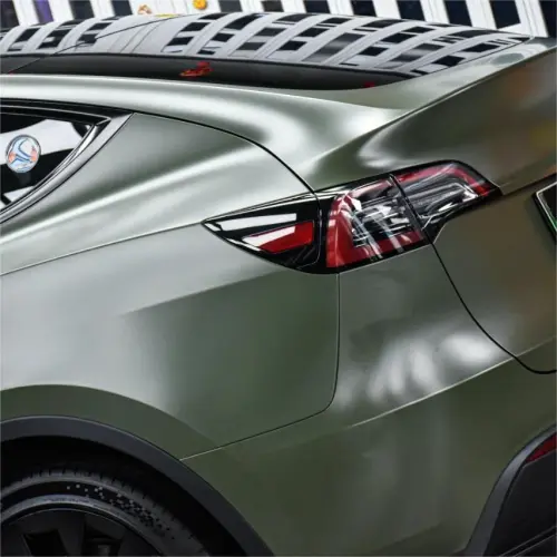 Matte Satin Ceramics Military Green Car Vinyl Wrap review 