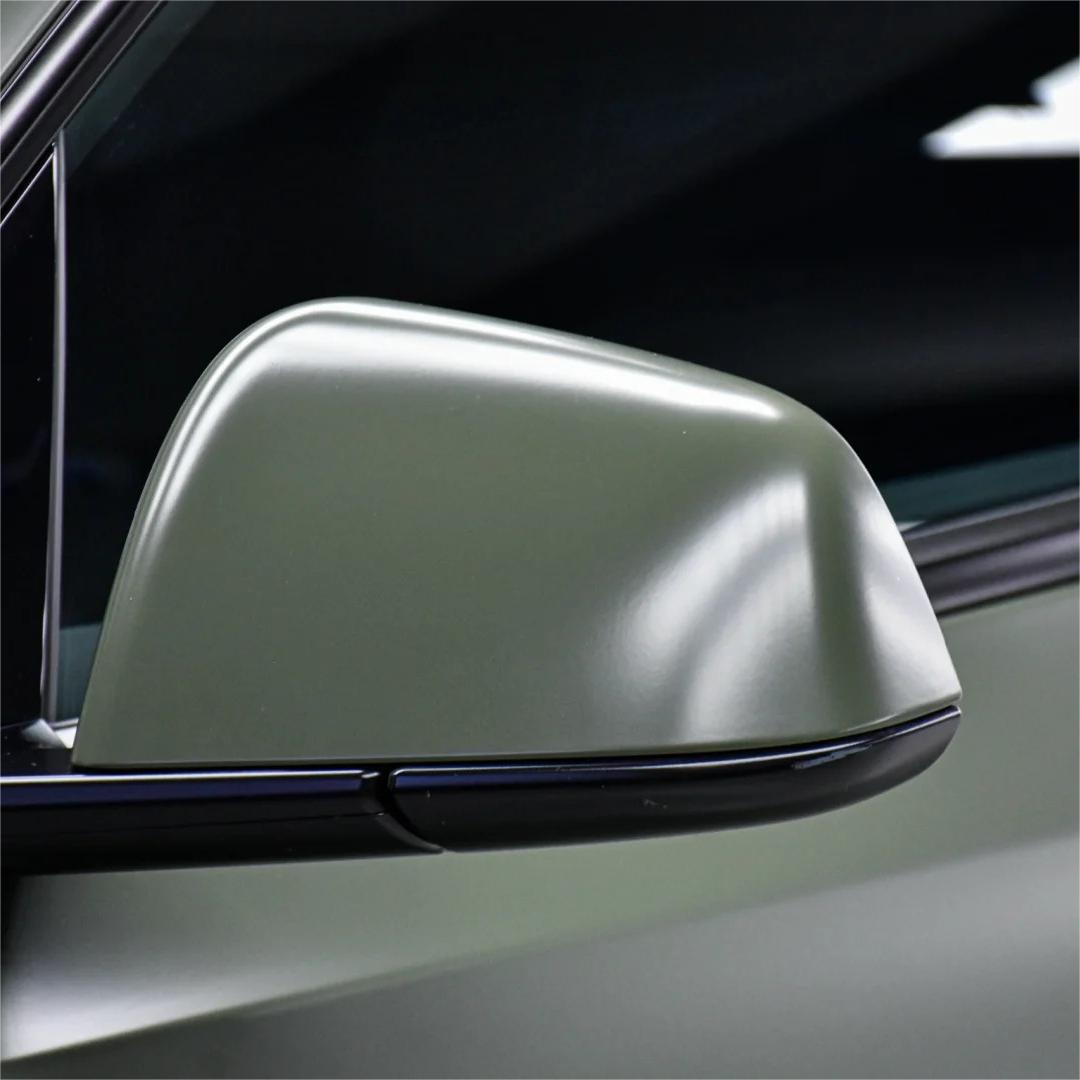 Matte Satin Ceramics Military Green Car Vinyl Wrap review After 02