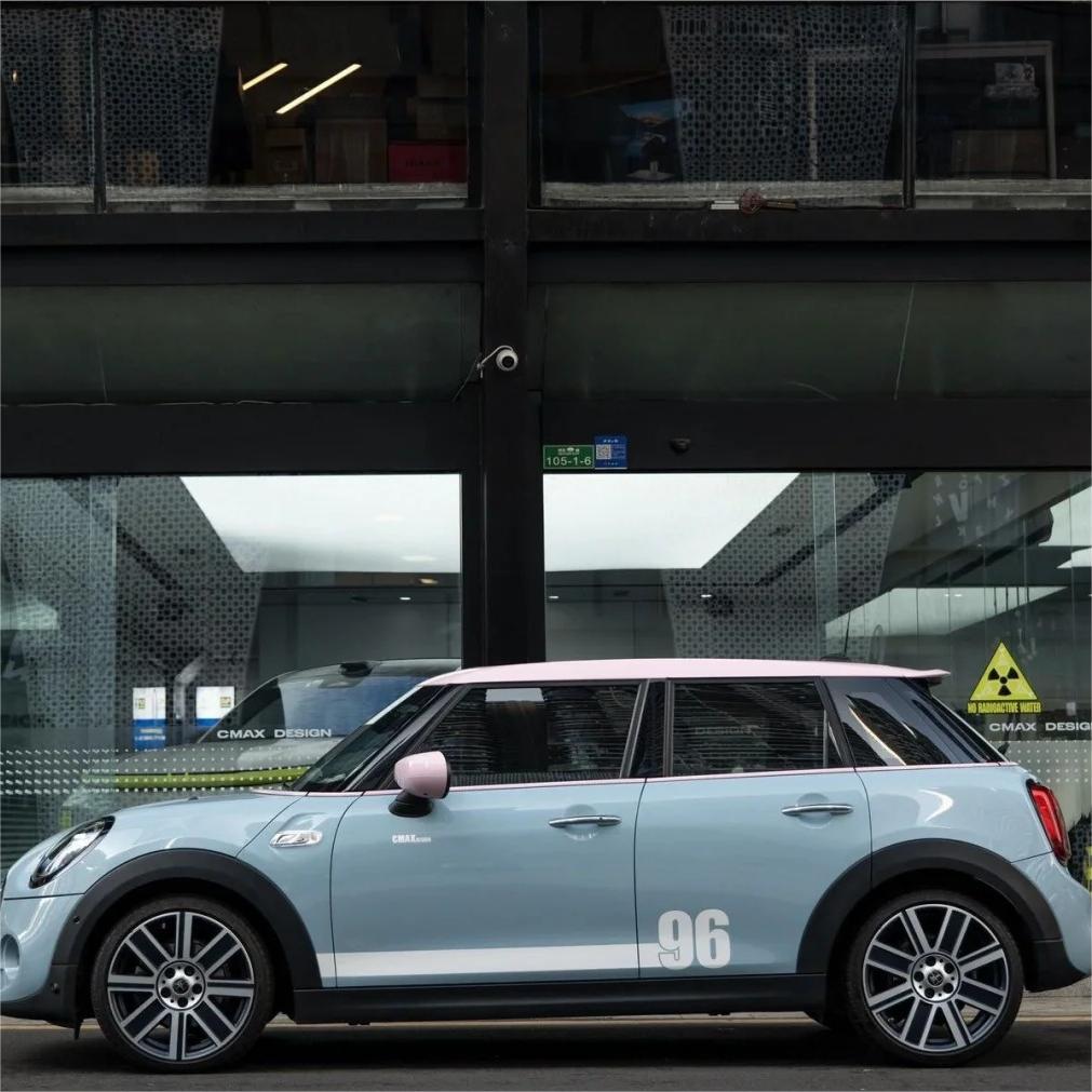 Gloss Meissen Blue Car Vinyl Wrap PET review Monkey 02