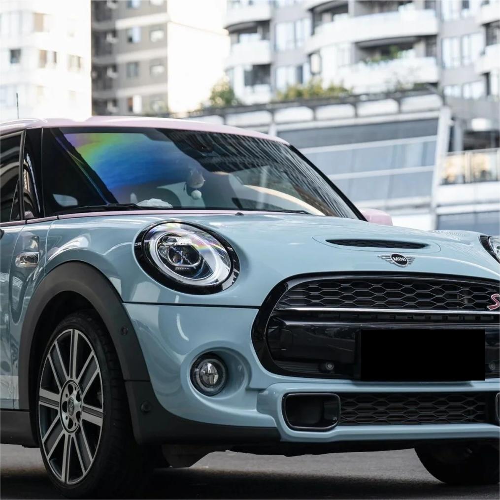 Gloss Meissen Blue Car Vinyl Wrap PET review Monkey 03