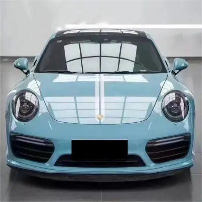 Gloss Meissen Blue Car Vinyl Wrap PET review Mickey 01