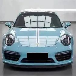 Gloss Meissen Blue Car Vinyl Wrap PET review Mickey 01