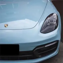 Gloss Meissen Blue Car Vinyl Wrap PET review Mickey 02