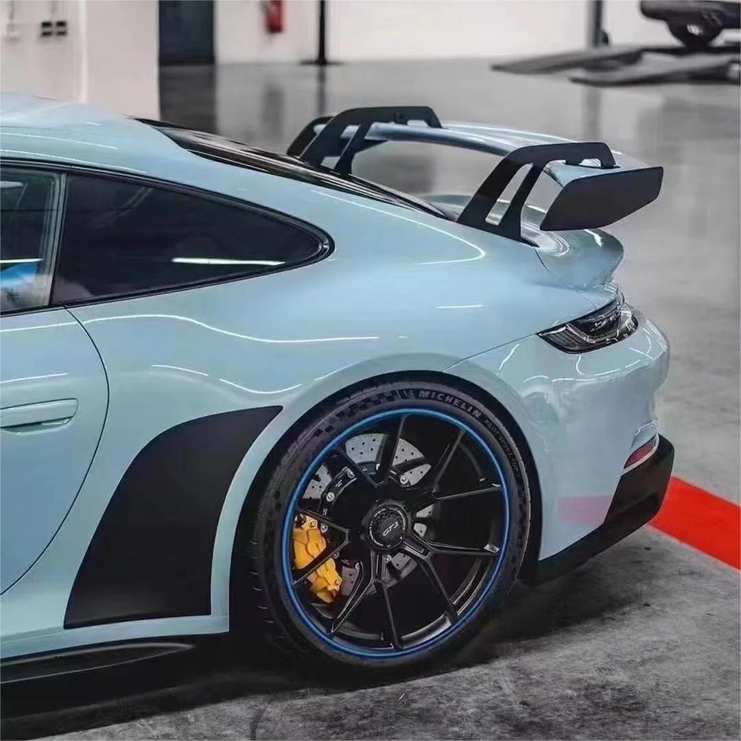 Gloss Meissen Blue Car Vinyl Wrap PET review Right 02