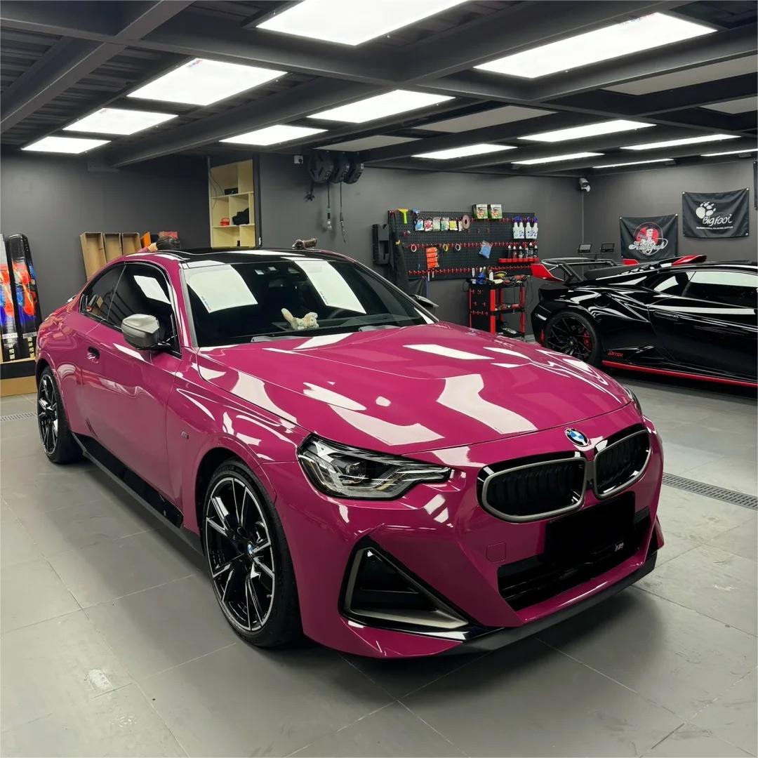 Gloss Ruby Star Car Vinyl Wrap PET review Pigment 01
