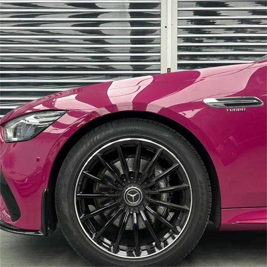 Gloss Ruby Star Car Vinyl Wrap PET review Second 01