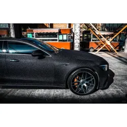 Matte Diamond Glitter Black Car Vinyl Wrap review SAM 01